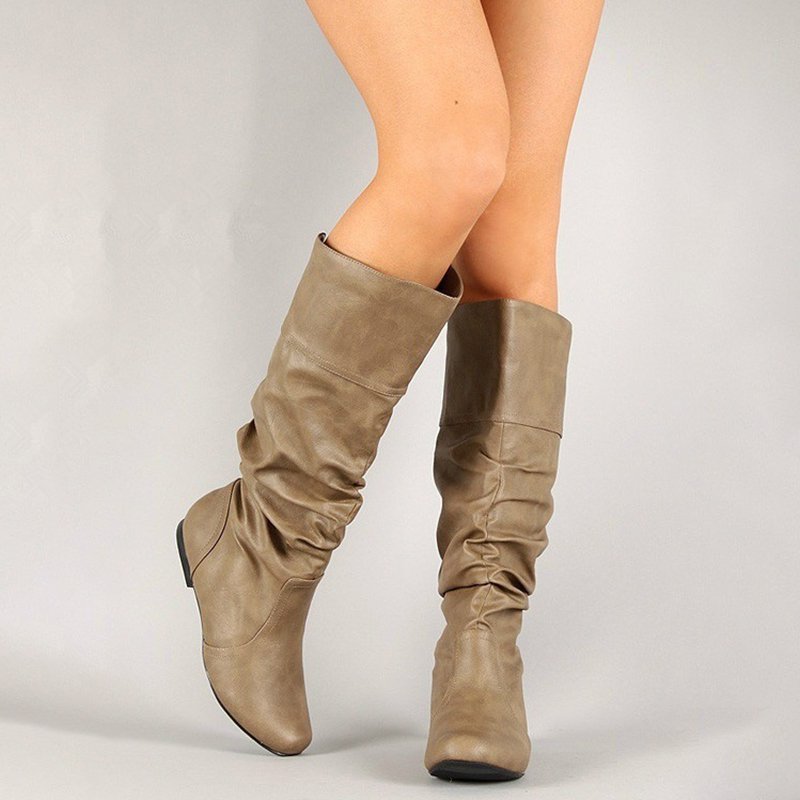 Women PU Booties Casual Comfort Plus Size Shoes